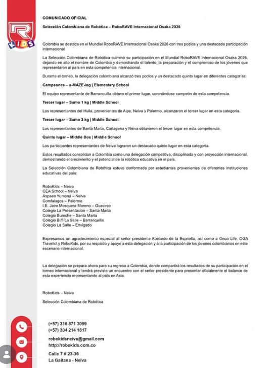 El título mundial no fue el único logro de Colombia en la competencia de Japón