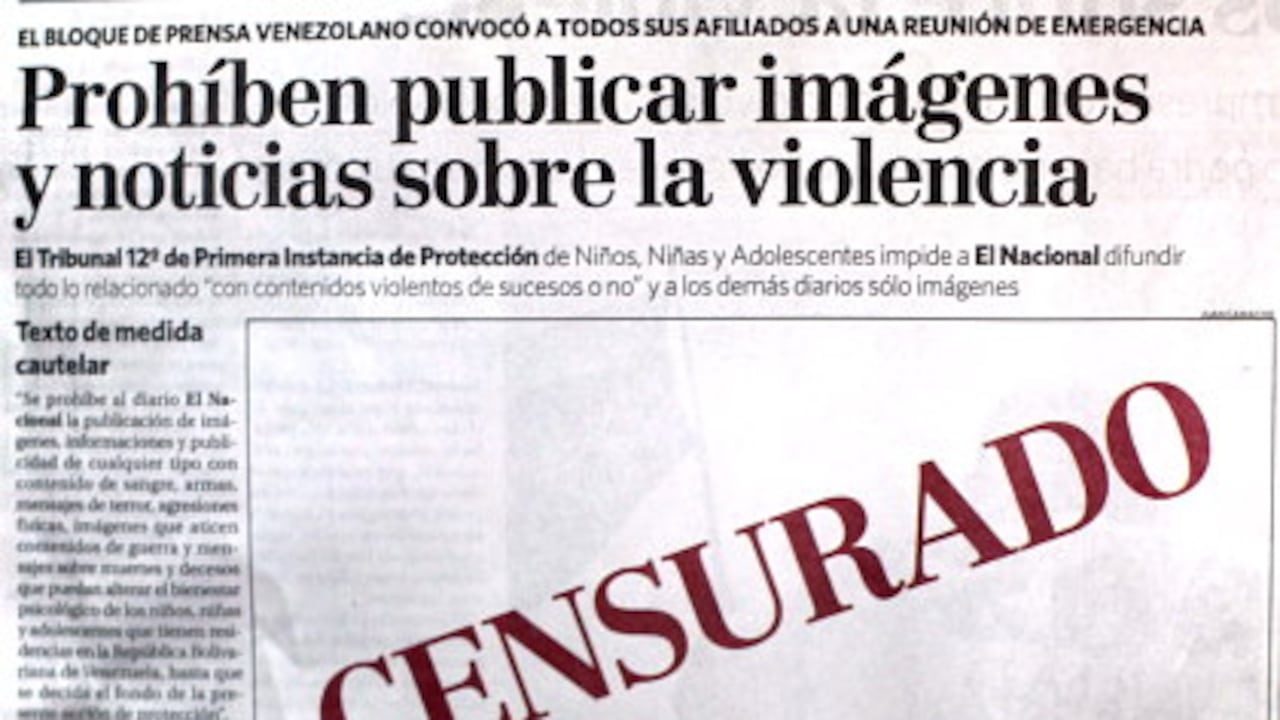 Esta fue la portada que el diario El Nacional publicó este miércoles.