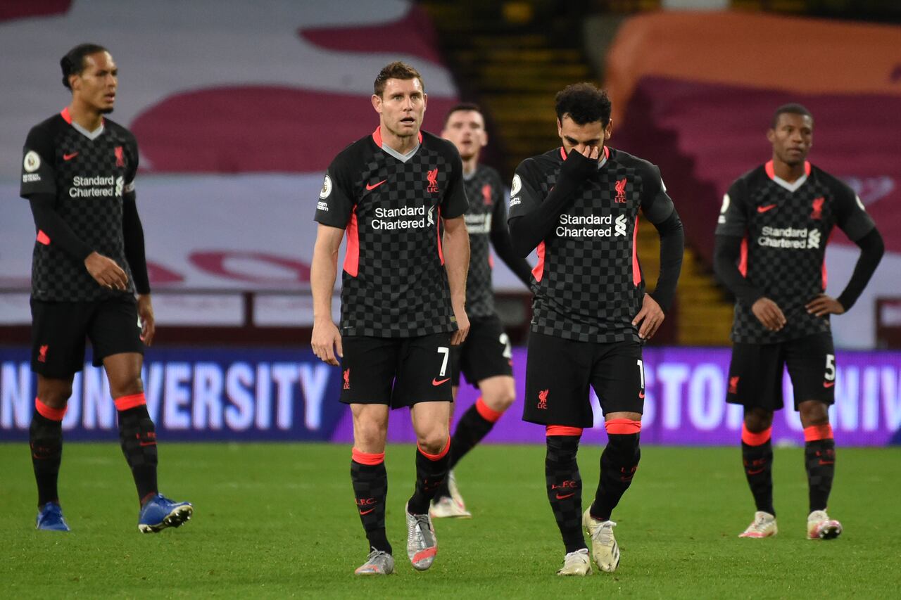 Derrota de Liverpool contra Aston Villa 4 de octubre.