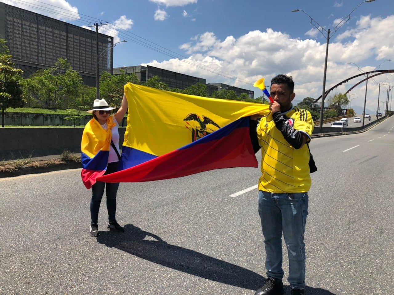 Movilización contra el alza de la gasolina en Medellín.