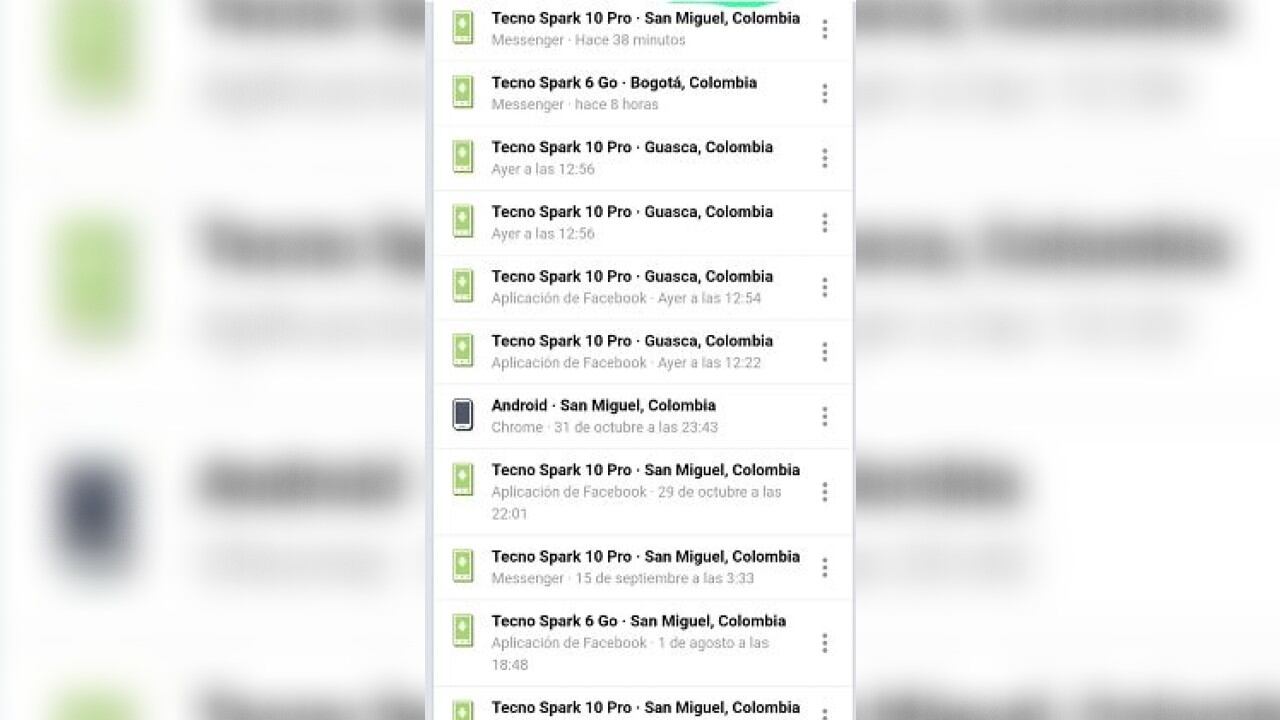 Prueba de conexión a Facebook