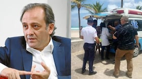 Hugo Alberto Zuluaga Giraldo y el momento en el que lo trasladaban hasta un hospital.