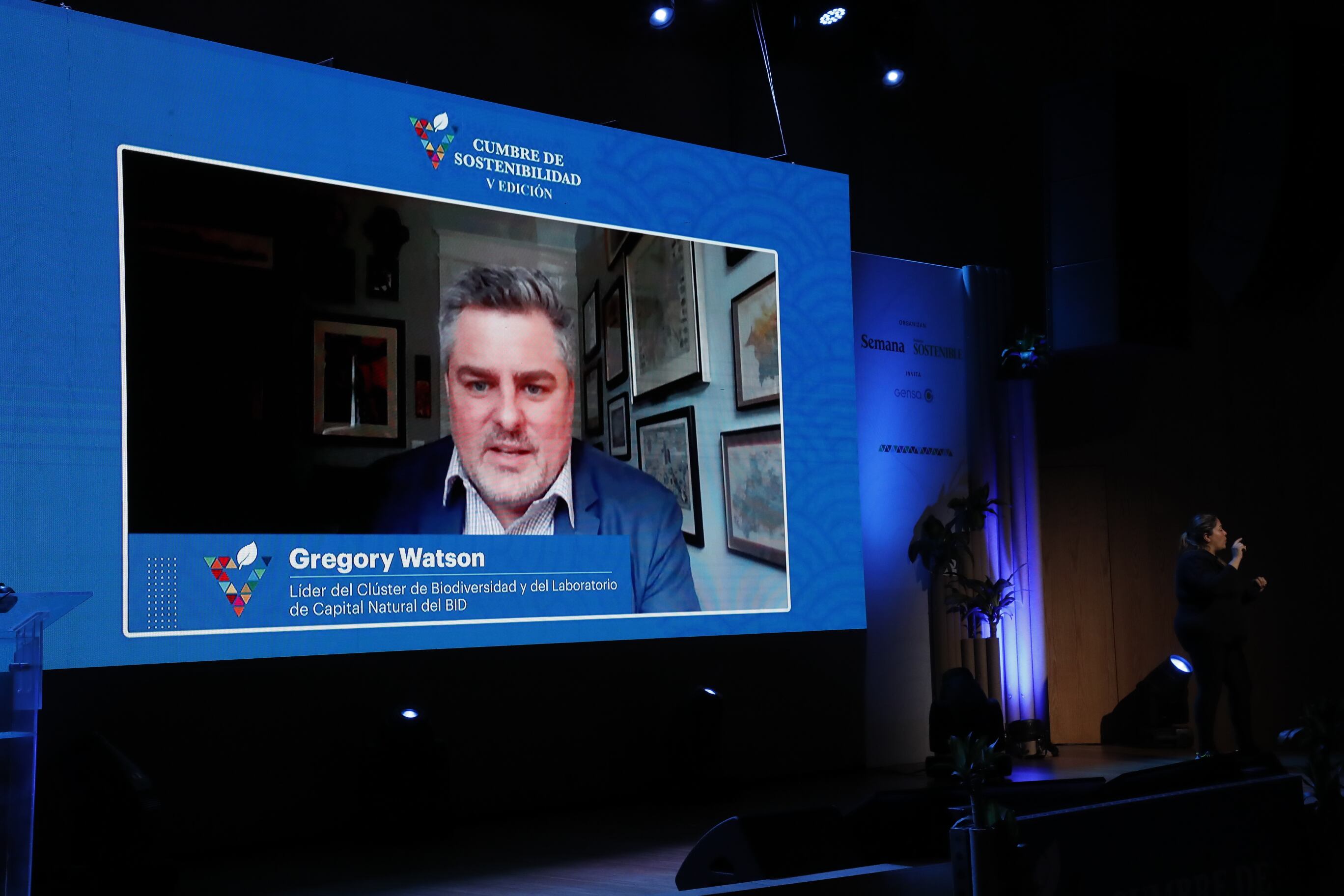Cumbre de Sostenibilidad Gregory Watson, Líder del Clúster de Biodiversidad y del Laboratorio de Capital Natural del BID