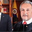 Presidente de la Corte Suprema, Gerson Chaverra, y el magistrado Gerardo Botero.