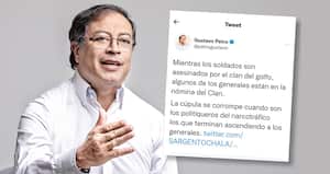 Zapateiro afirmó que los generales no son sinvergüenzas, ni están haciendo pactos con narcotraficantes, como lo trinó Petro.