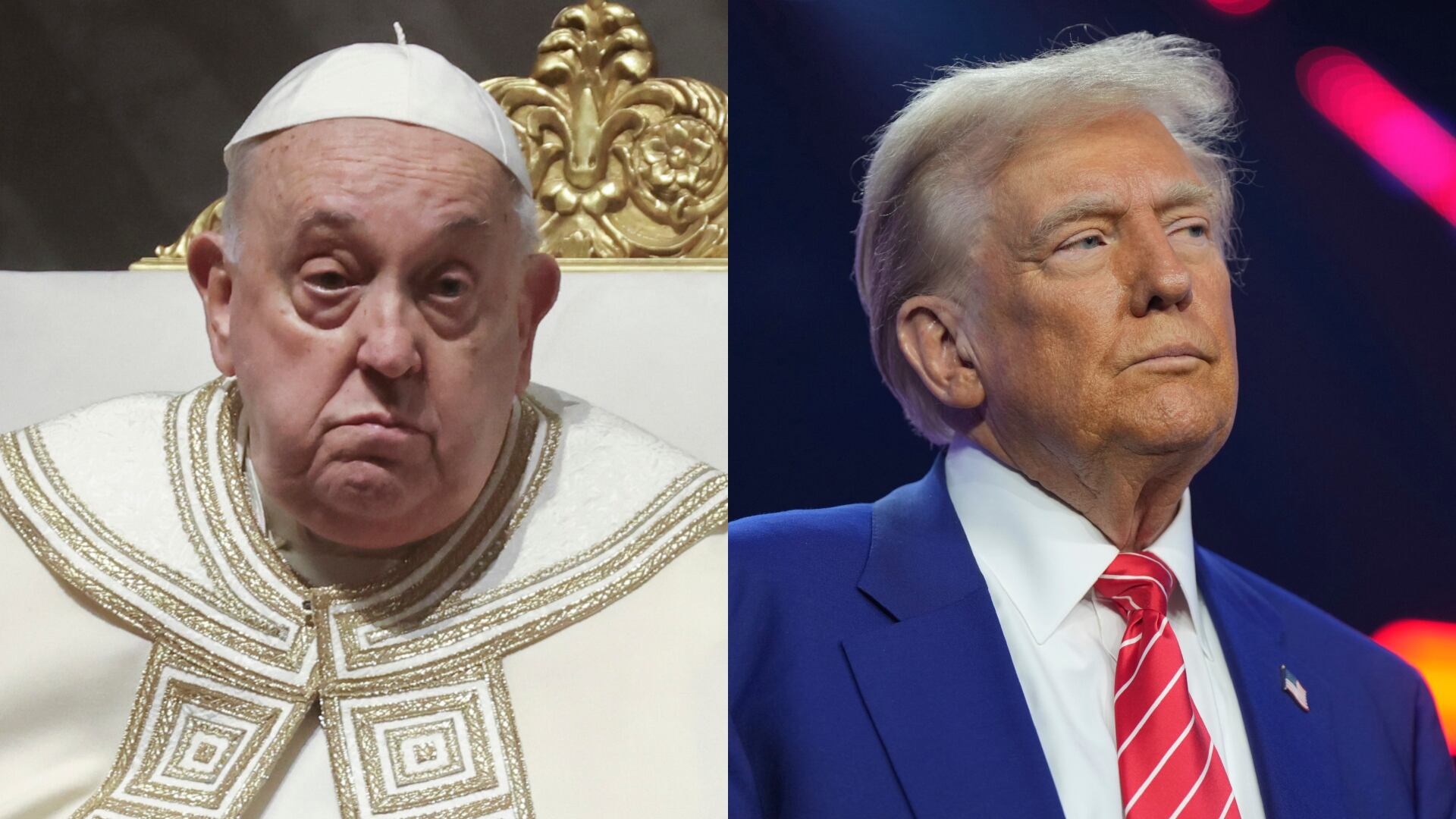 Papa Francisco y Donald Trump