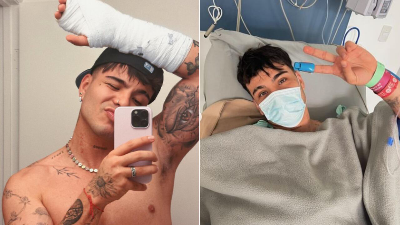 Sebastián Villalobos compartió momentos de su cirugía.