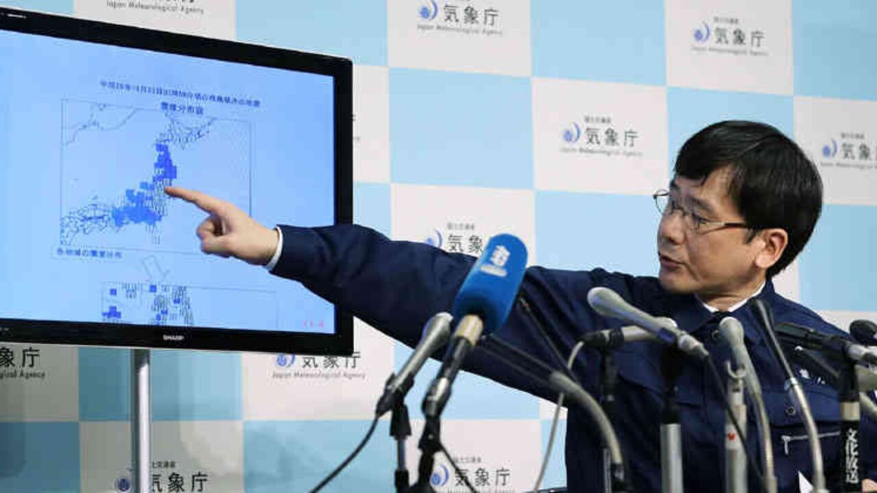 La agencia meteorológica japonesa fue la encargada de dar los reportes oficiales.