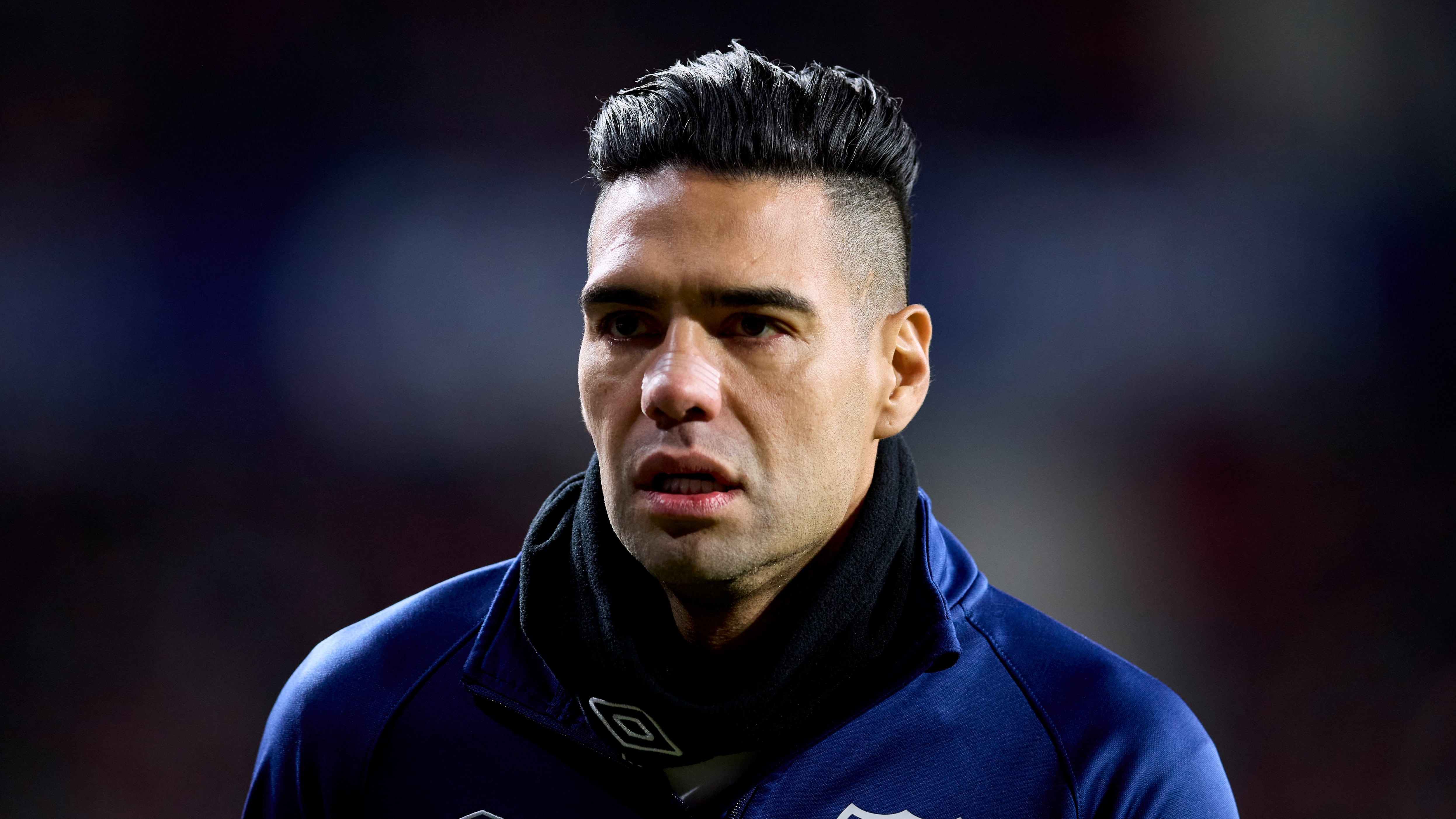 Falcao con los colores del Rayo Vallecano español, su último equipo hasta ahora.