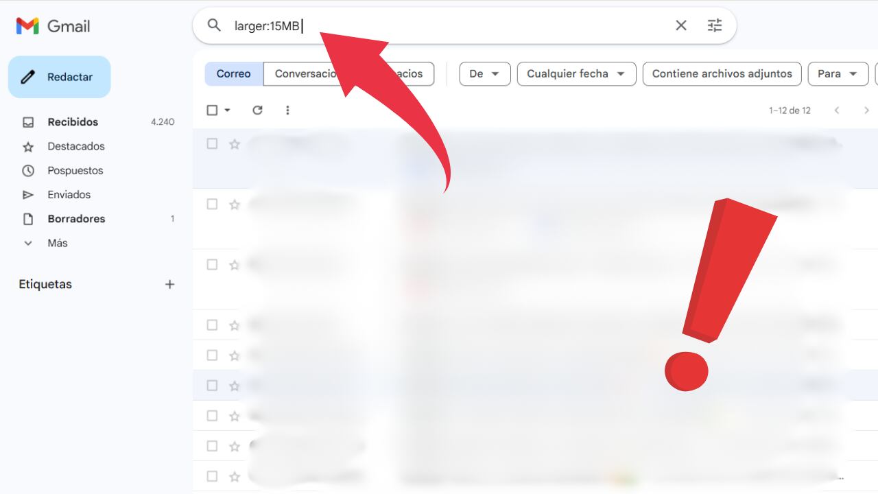 Gmail suele llenarse por fotos y archivos, aunque una función poco conocida permite limpiarlo en minutos.