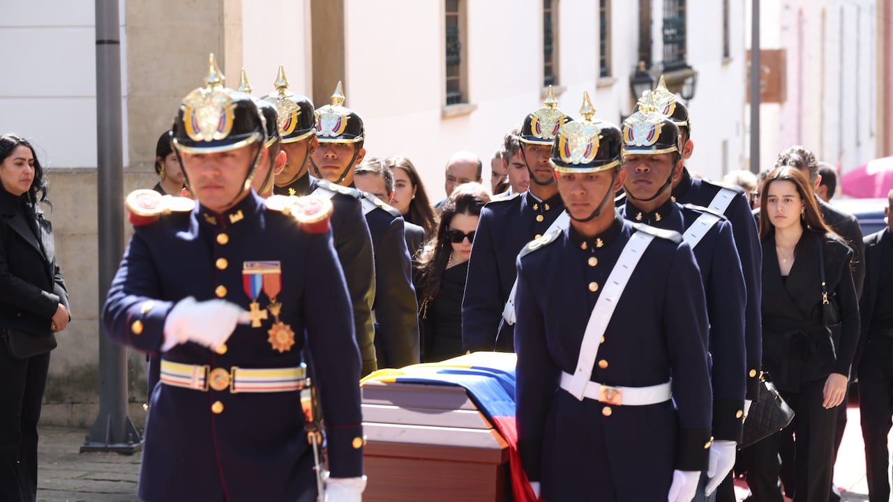 Velación del exvicepresidente Germán Vargas Lleras en el Palacio de San Carlos, sede de la Cancillería.