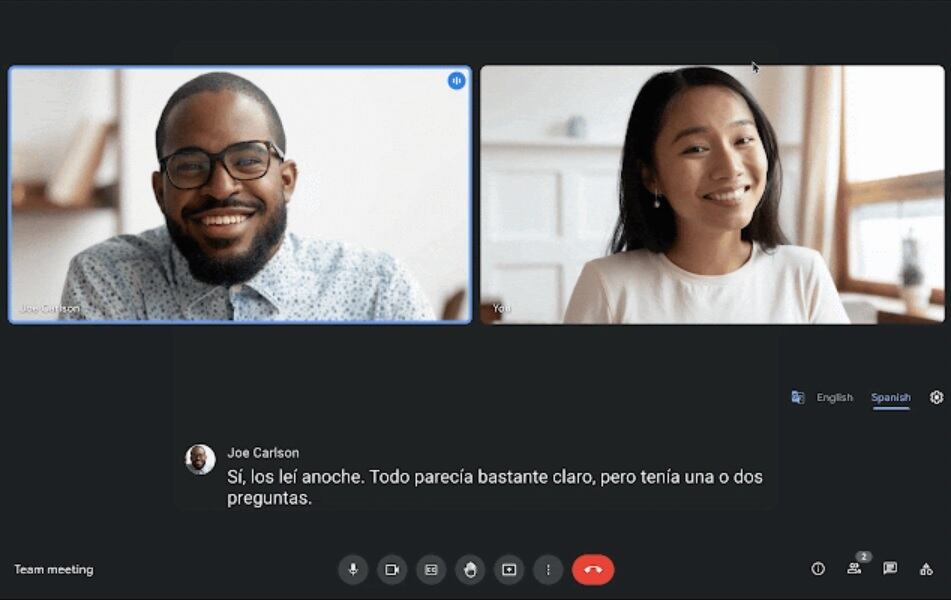 Transcripciones automática traducidas en Google Meet.
GOOGLE OFICIAL
28/9/2021
