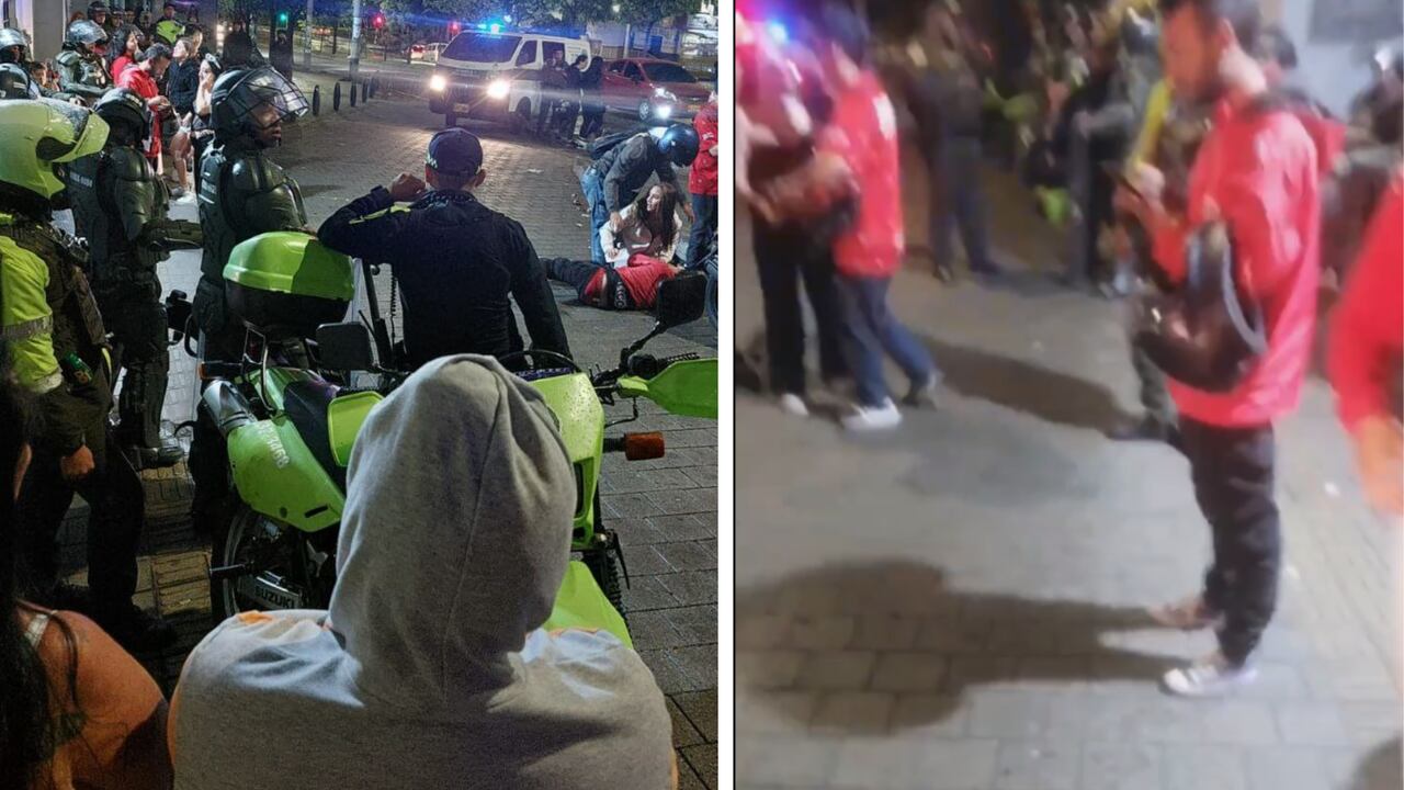 Los hechos se presentaron horas después de acabado el partido.