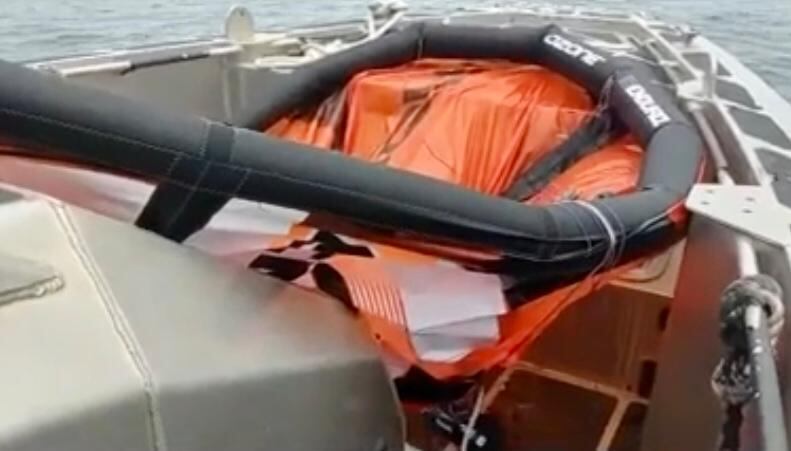 Este es la cometa con la que Fernando realizaba el deporte