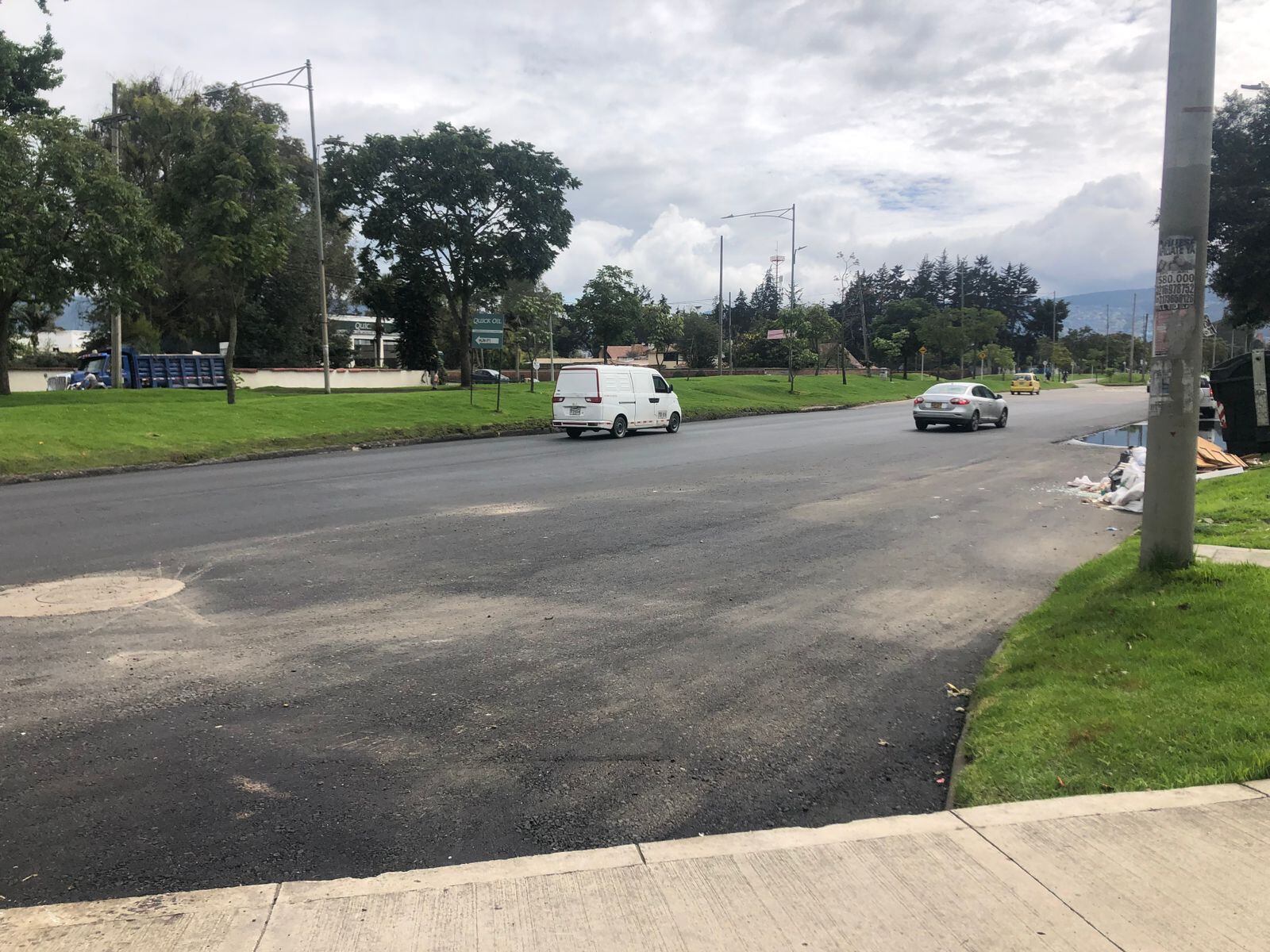 Una de las vías priorizadas fue la Autopista Norte. En total más de 37 mil huecos fueron tapados y se intervinieron 10.000 m2 de espacio público
