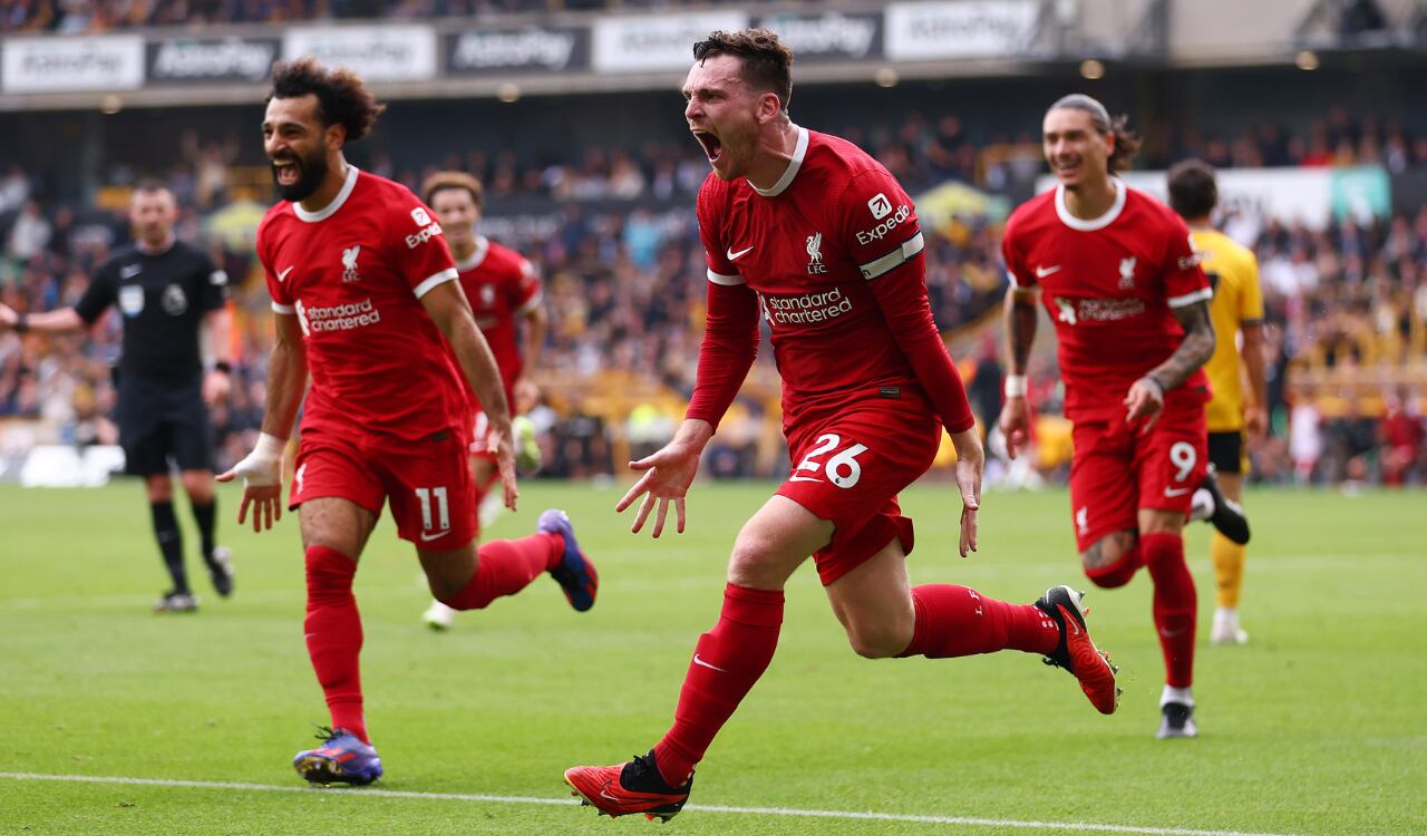 Liverpool remontó en la fecha 4 de Premier League ante Wolves