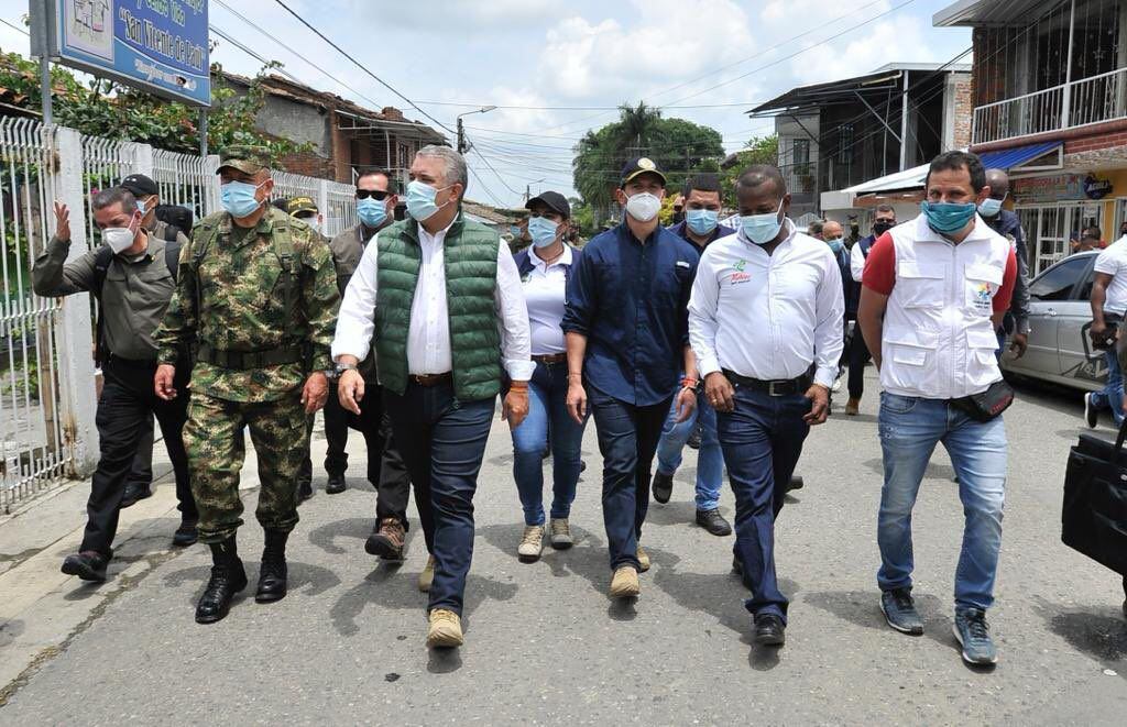 Iván Duque en Corinto, Cauca.