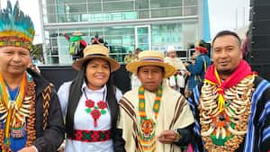 María Violet Medina Quiscuet. Lideresa indígena del pueblo Nasa