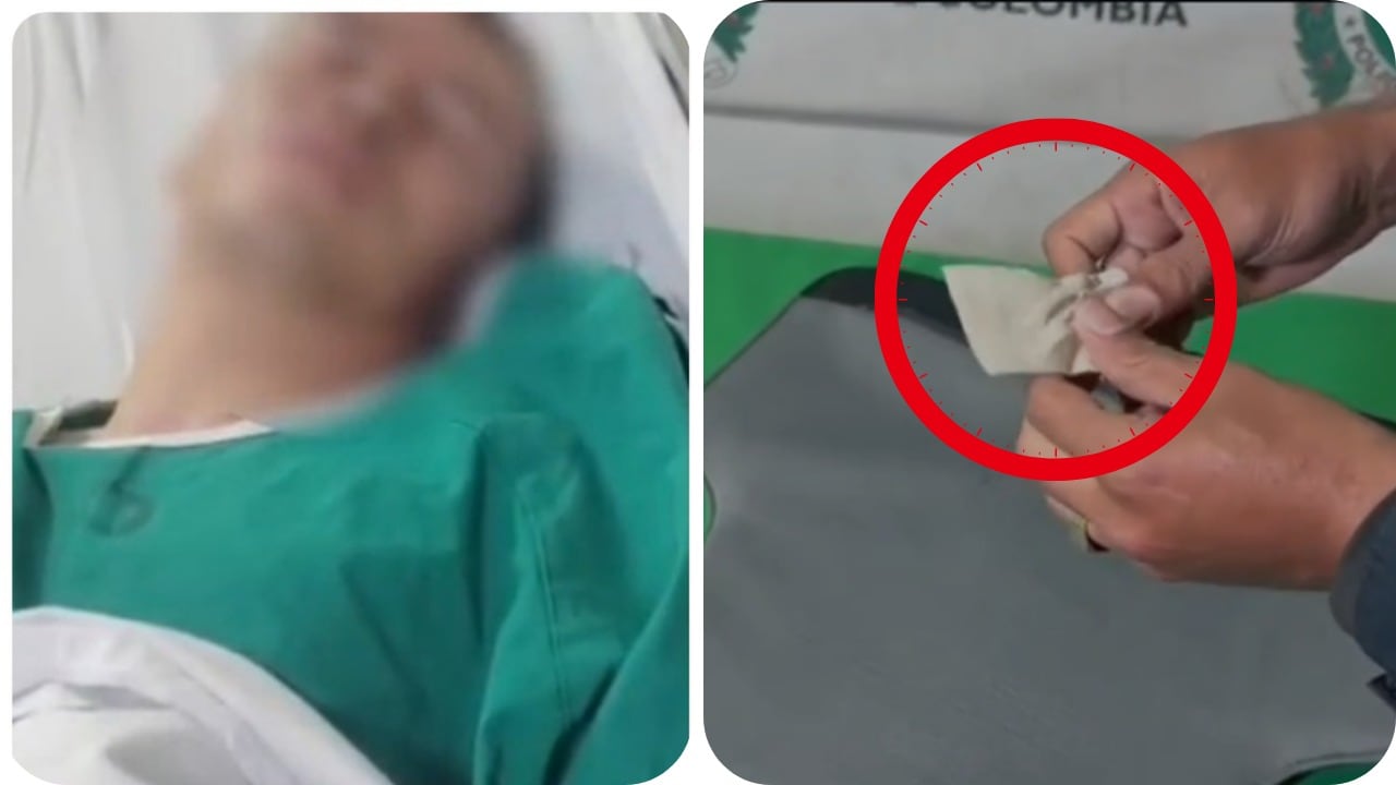 El ladrón portaba el símbolo en su chaleco antibalas, pero recibió un disparo en su pierna.