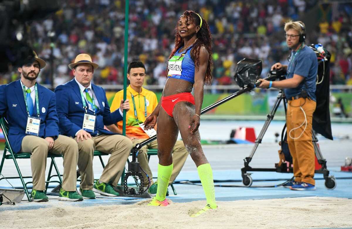 La expresión de Caterine durante la prueba mostró su confianza. FRANCK FIFE / AFP