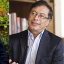 Los senadores Roy Barreras y Gustavo Petro.