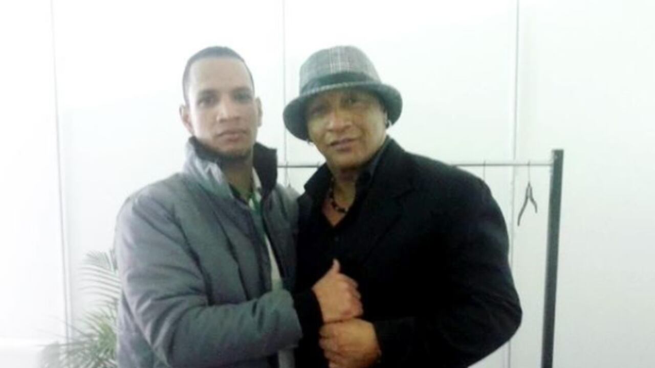 Javier Vásquez y su hijo Andrés Vásquez.