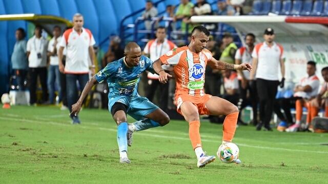 Imagen del juego entre Jaguares y Envigado, por la Liga BetPlay 2024-ll.