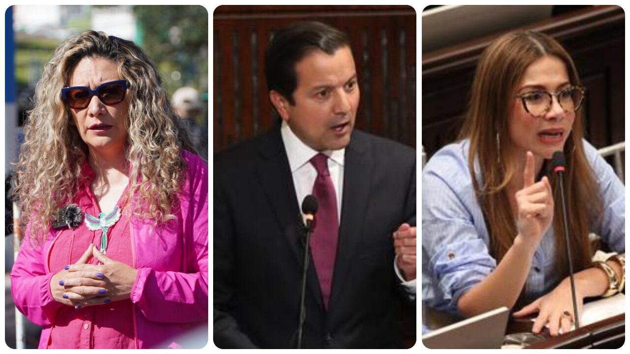 Lucía Bastidas, David Luna y Catherine Juvinao