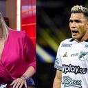 Melissa Martínez no se mostró contenta con las palabras de Teo Gutiérrez por la indisciplina.