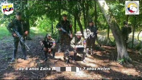 Alias Antonio Medina, cabecilla de las disidencias de las Farc en Arauca reconoció que tienen secuestradas a dos niñas de 7 y 8 años de edad.
