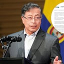 Expresidente Gustavo Petro y el comunicado emitido por los vecinos del sitio.