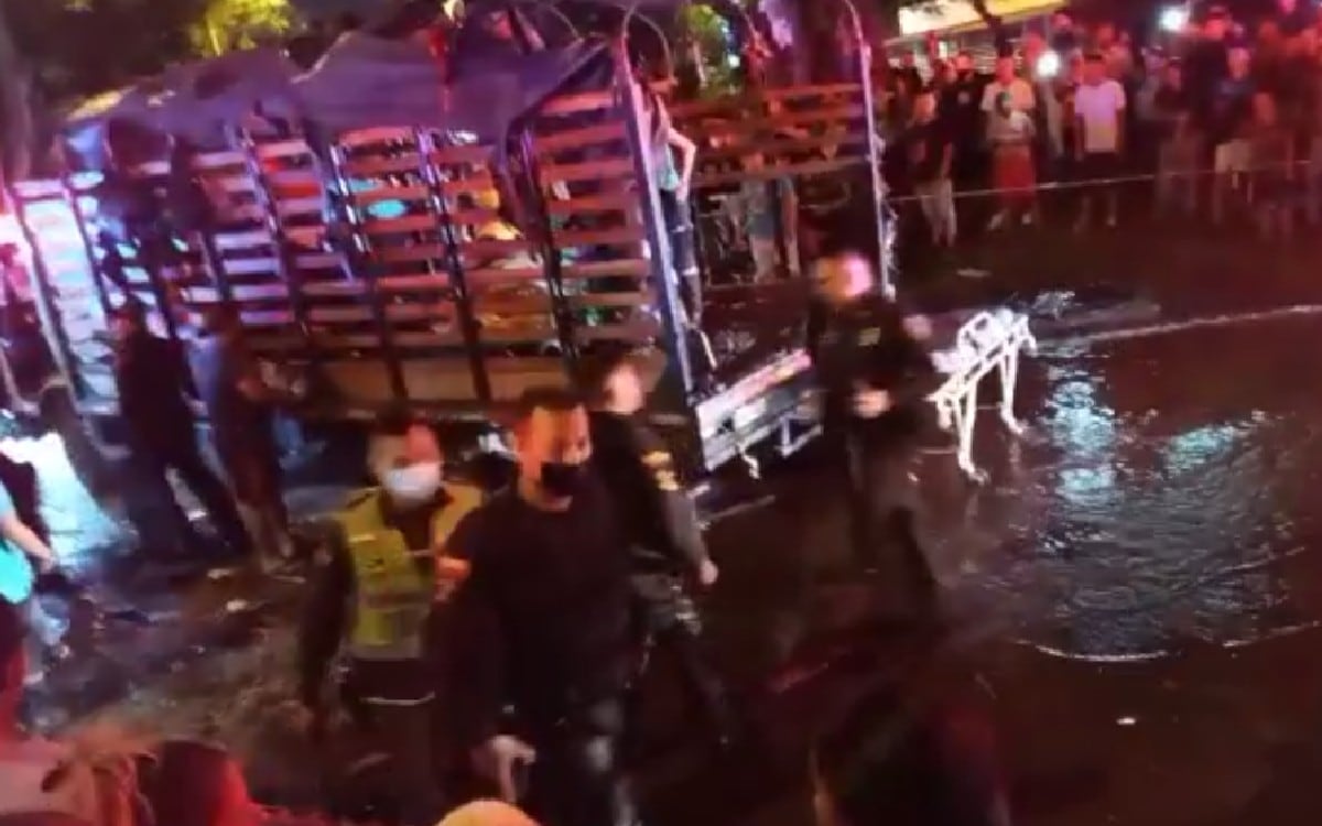 Captura de pantalla de un video grabado en la zona donde se registraron los hechos.