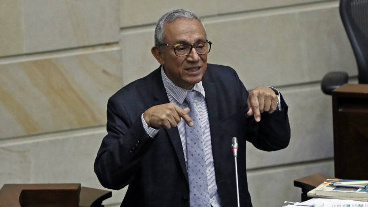 Darío Acevedo, director del Centro Nacional de Memoria Histórica, durante el debate político que se le hizo en el Congreso en noviembre de 2019. Foto: León Darío Peláez / ARCADIA
