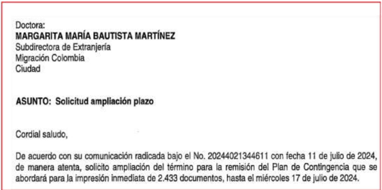 Las inconsistencias en los contratos para cédulas de la Imprenta Nacional .