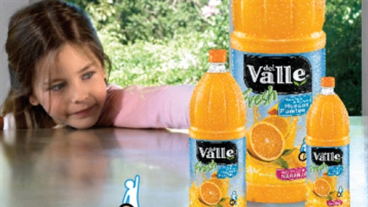 Los nuevos jugos de naranja de Coca-Cola con la marca Del Valle.