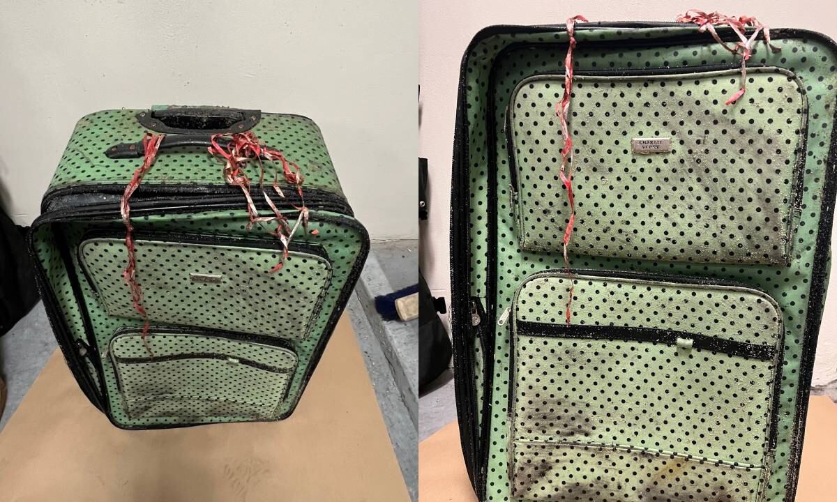 Las maletas fueron halladas el pasado 21 de Julio. En las últimas horas capturaron al responsable