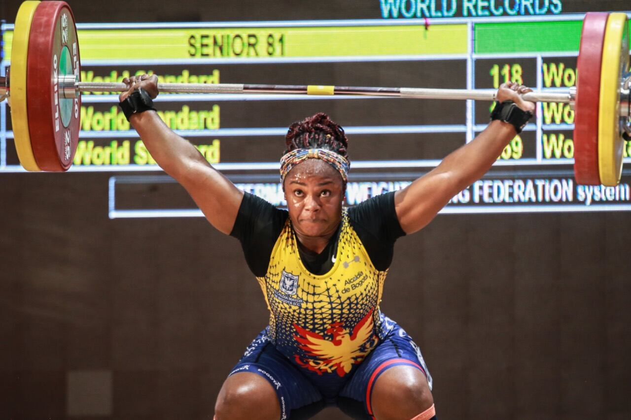 Pesista colombiana Ubaldina Valoyes, foto: IDRD