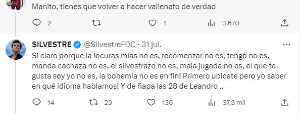 Foto: Twitter @SilvestreFDC.