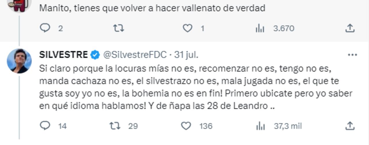 Foto: Twitter @SilvestreFDC.