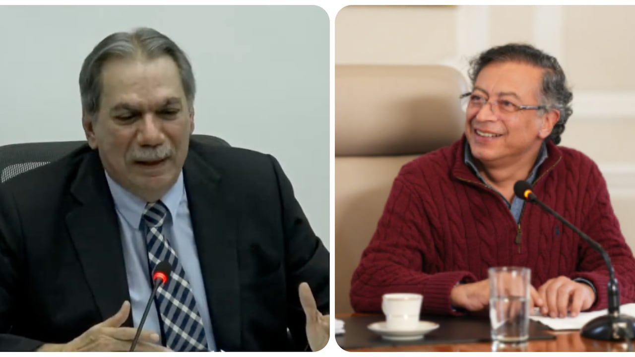 Armando Zabaraín, congresista, y el presidente Gustavo Petro