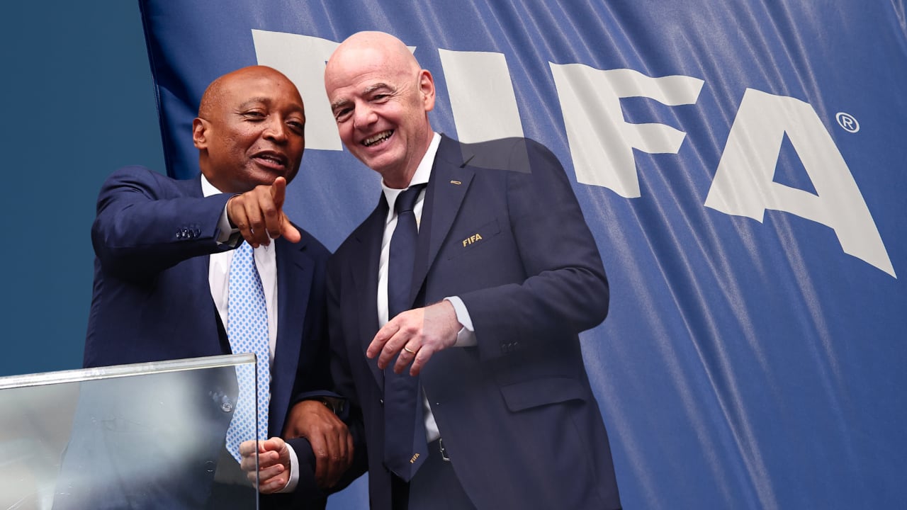 Patrice Motsepe y Gianni Infantino. El presidente de la Confederación Africana de Fútbol (CAF) le da su espaldarazo al actual presidente de Fifa