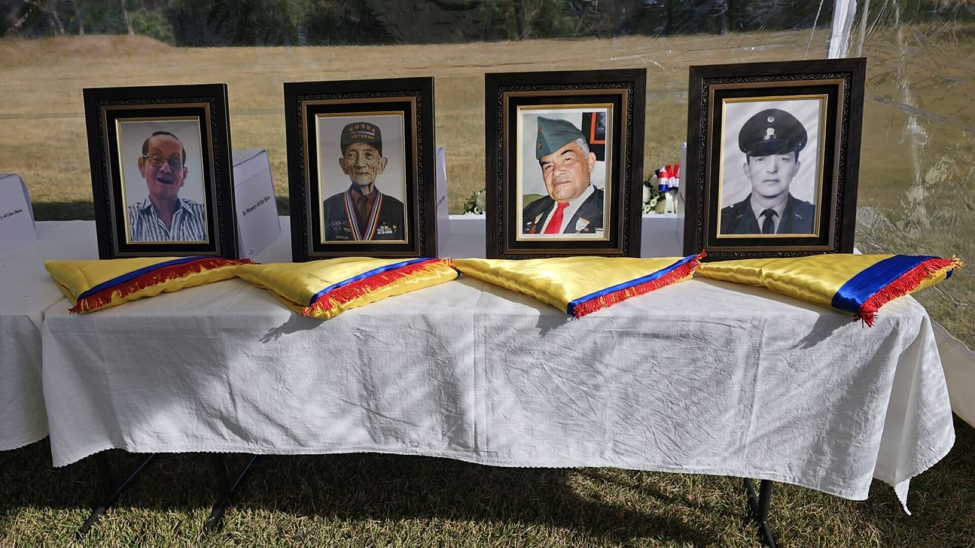 Los cuerpos del Sargento Mayor José Sergio Romero, el Sargento Primero José Gustavo Pascagaza León, el soldado Luis Carlos García Arcila y el soldado Jorge Sánchez Tapia reposan en territorio de la República de Corea.