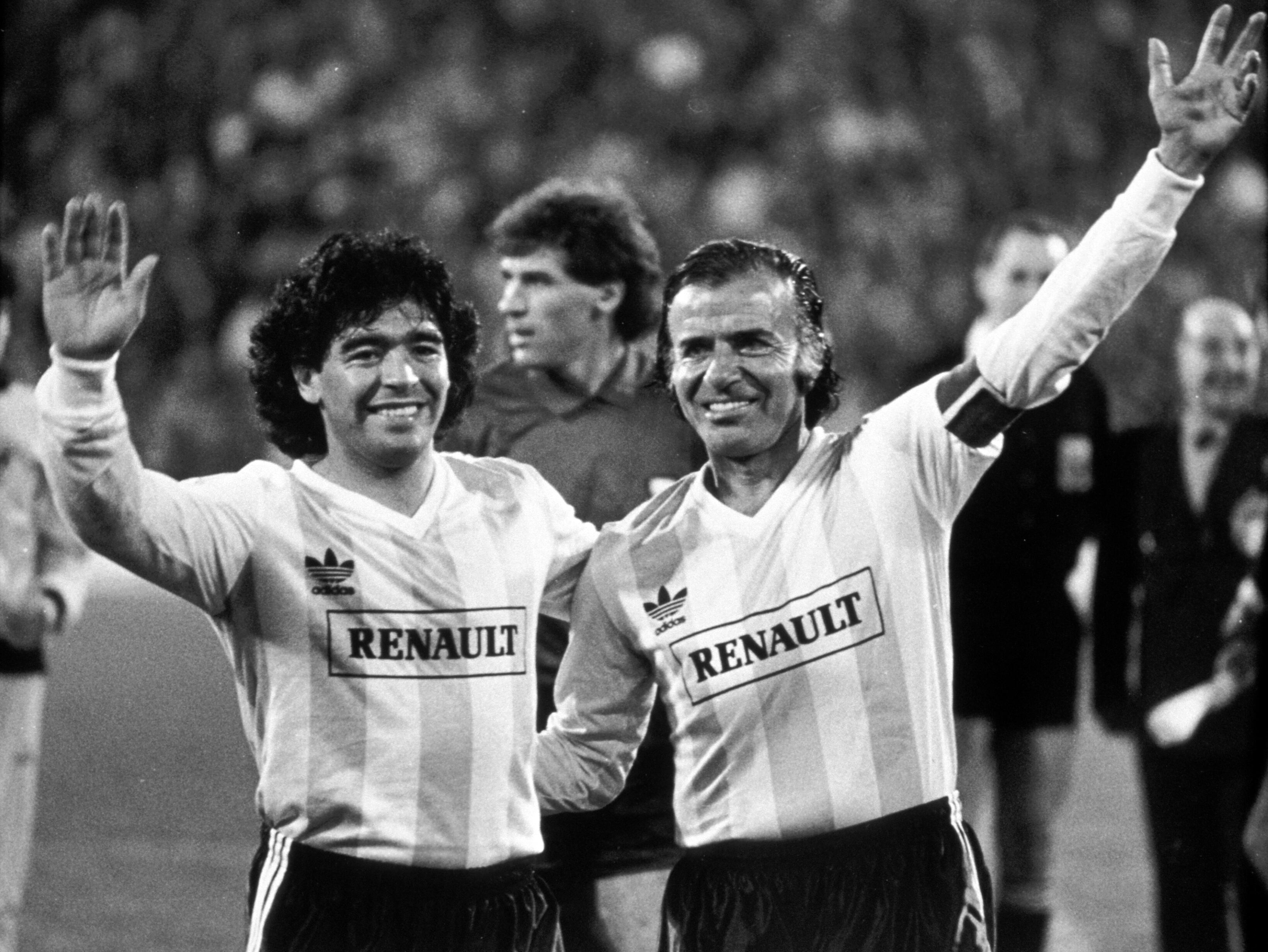 Diego Maradona y Carlos Menem