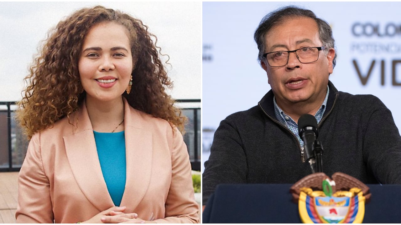 Presidente Gustavo Petro y la ministra de Ciencias Yesenia Olaya