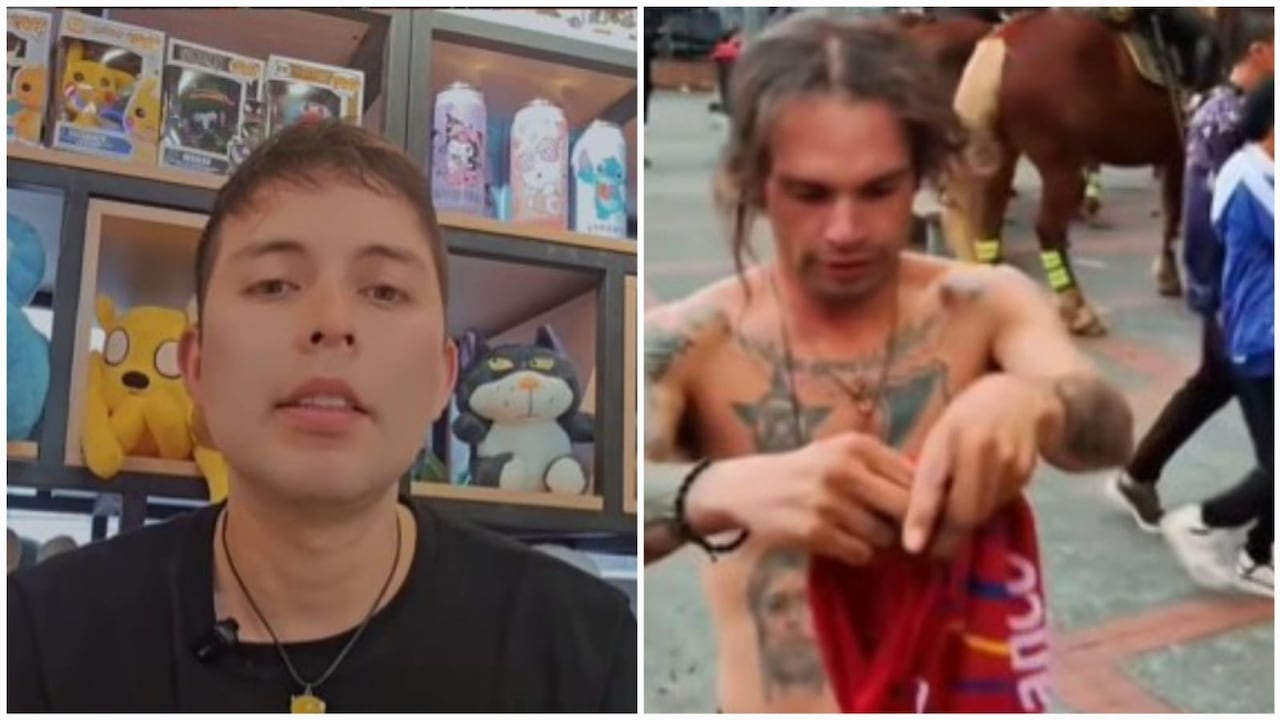 Petición viral de persona que le hizo poner camiseta del Pasto a hincha de Millonarios: “Ayúdenme”