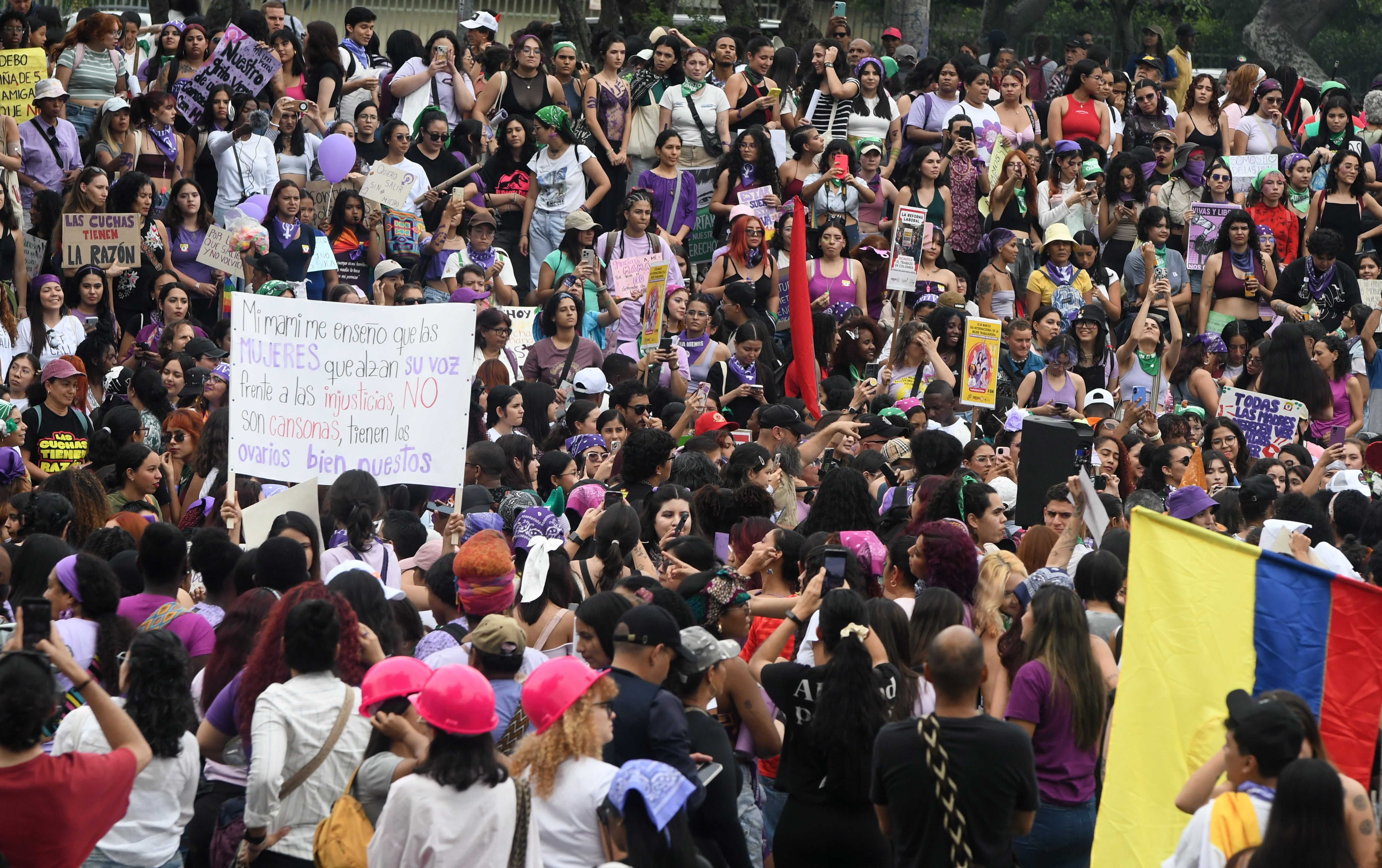 Cali: Movilización por el 8 de marzo por el Día de la Mujer en Cali . Foto José L Guzmán. EL País