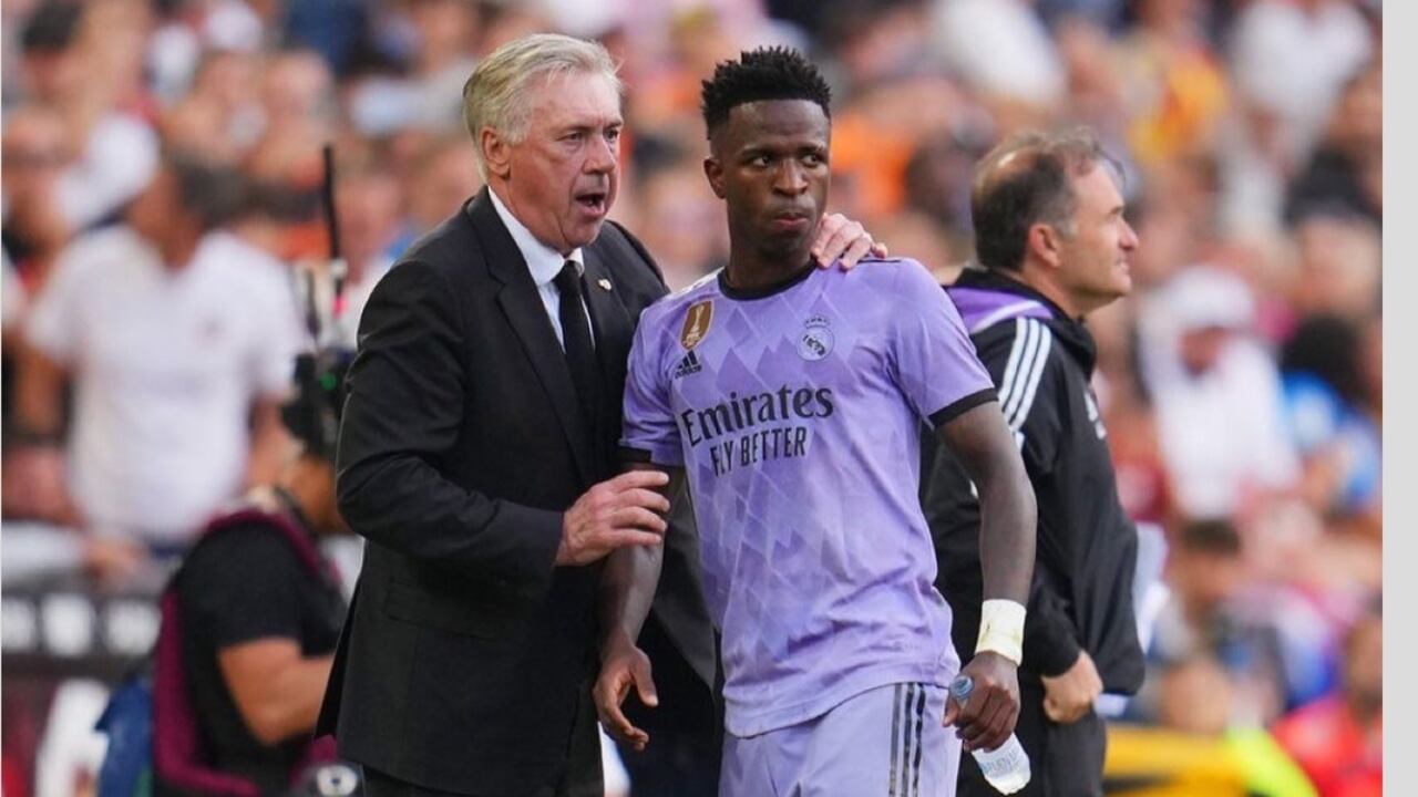 Ancelotti habla de Vinícius.