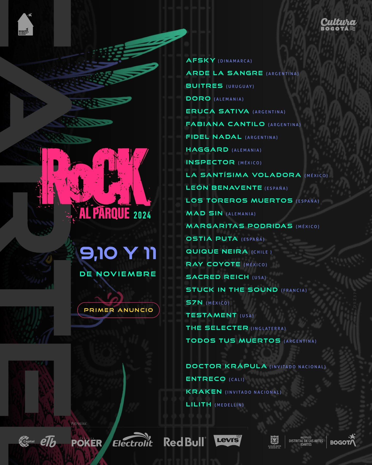 Idartes reveló el primer cartel de artistas confirmados para esta edición.