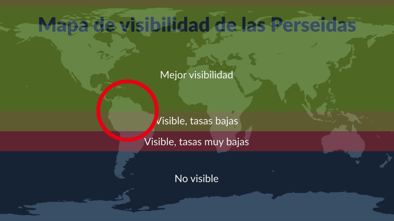 La infografía ubica a Colombia entre los países con posibilidad de observar este espectáculo astronómico.