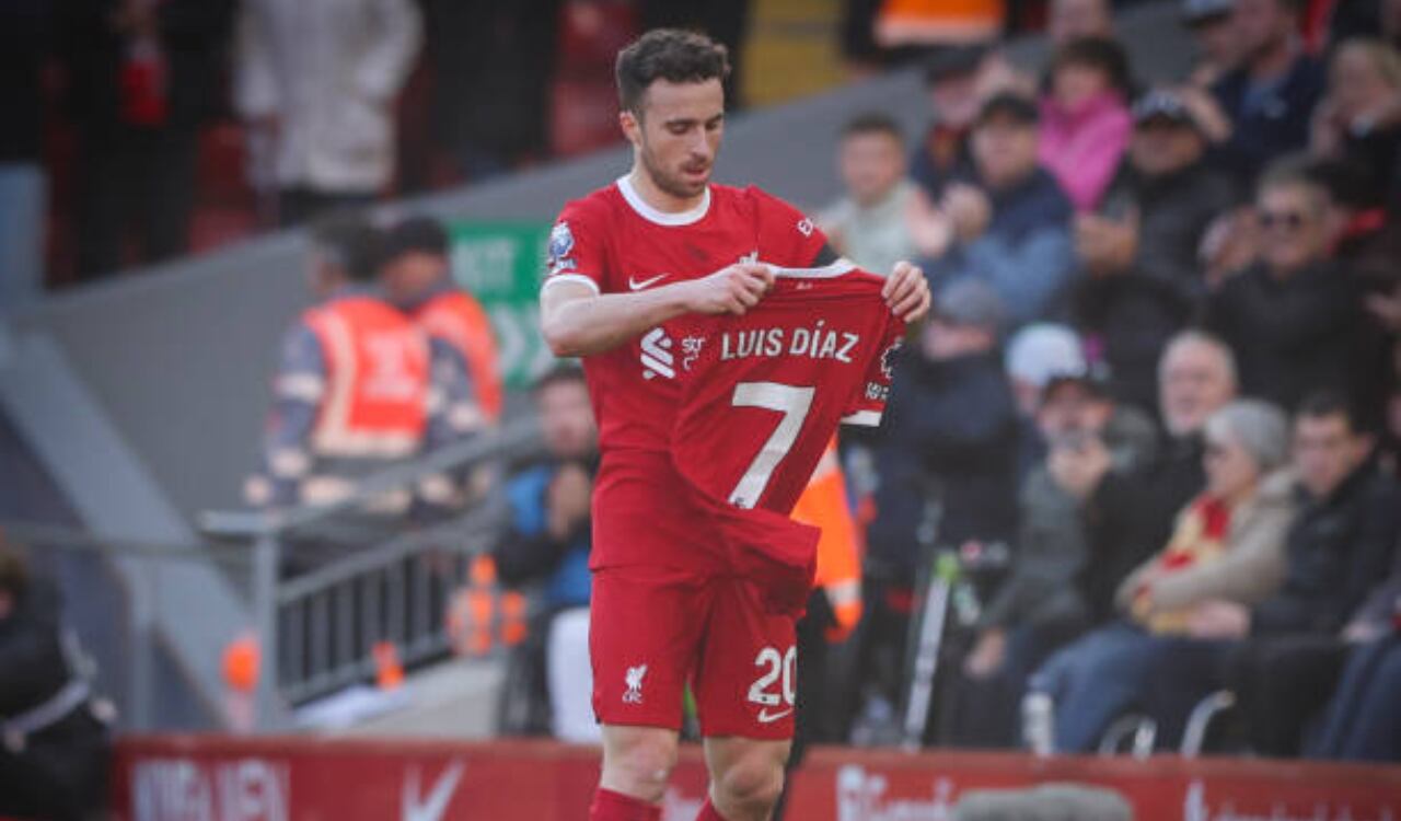 Diogo Jota dedicó gol a Luis Díaz por el secuestro del padre del colombiano